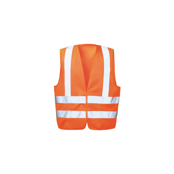 4025888216608 - Warnweste KARL Polyester Klettverschluss Größe universal orange 4025888216608 wicaTex