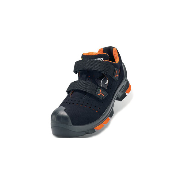 4031101652740 - 2 6500241 esd Sicherheitssandale S1P Schuhgröße (eu) 41 Schwarz Orange 1 Paar - Uvex