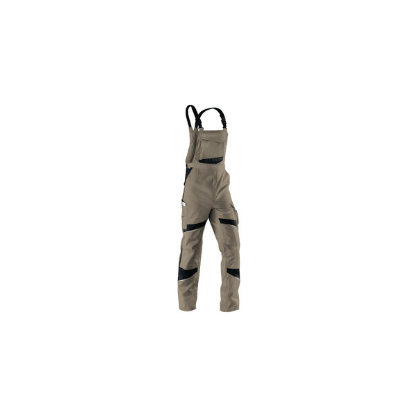 4053813361451 - Kübler Workwear - Kübler Activiq Latzhose sandbraun schwarz Gr 42 - braun