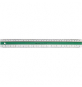 Lineal, Kunststoff, L: 30 cm, mm-cm-Teilung, weißgrün