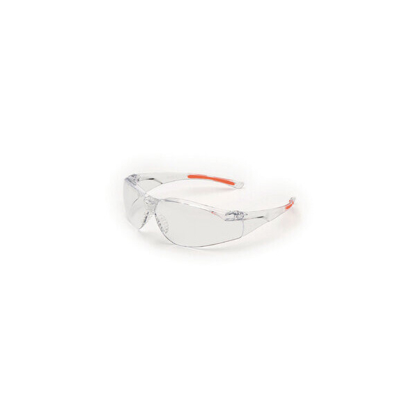 8033661822362 - Schutzbrille 513 Clear 2 mit Bügeln farblosorange transparent 8033661822362 UNIVET