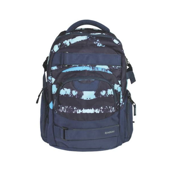 9004546441366 - Schulrucksack Streifen blau 9004546441366 DONAU 2601100-71