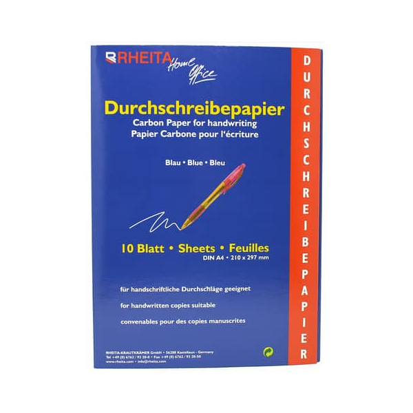 4006335817319 - Durchschreibepapier A4 10BL blau 4006335817319 10 Blatt