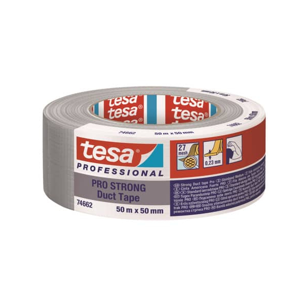 4063565117862 - tesa Duct Tape PRO 74613-00003-00 Reparaturband Grau (L x B) 50 m x 50 mm 1 St