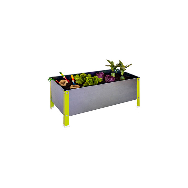 8435104941461 - Pflanzkübel SIMONGARDEN URBAN KID Metall silber grün rechteckig 900 x 410 cm 8435104941461 Simon Rack