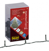 Lichterkette 30438, 80 LEDs, Länge 6,5m, warmweiß