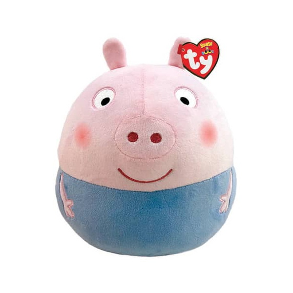 0008421392162 - 39216  35cm Squish a Boos Plüschfigur Kissen George Peppa Pig 0008421392162 TY