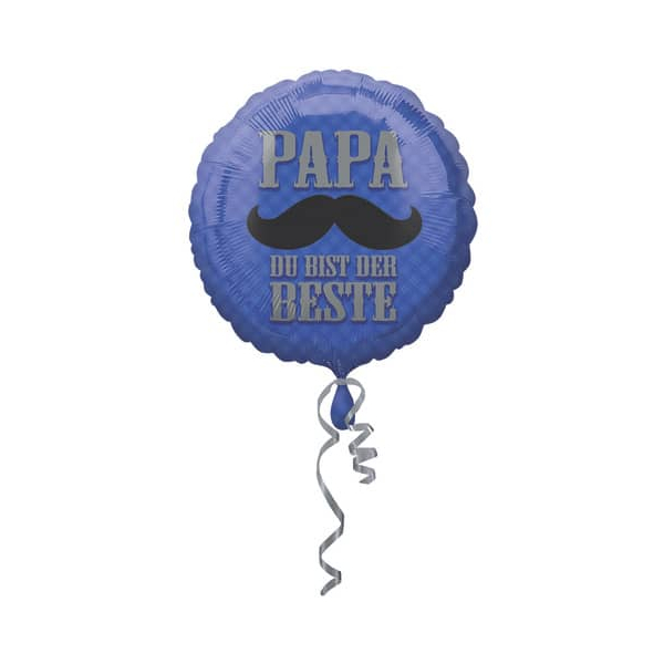 0026635337502 -  Folienballon Papa du bist der Beste - Ø 45 cm 0026635337502 HEAD 3375