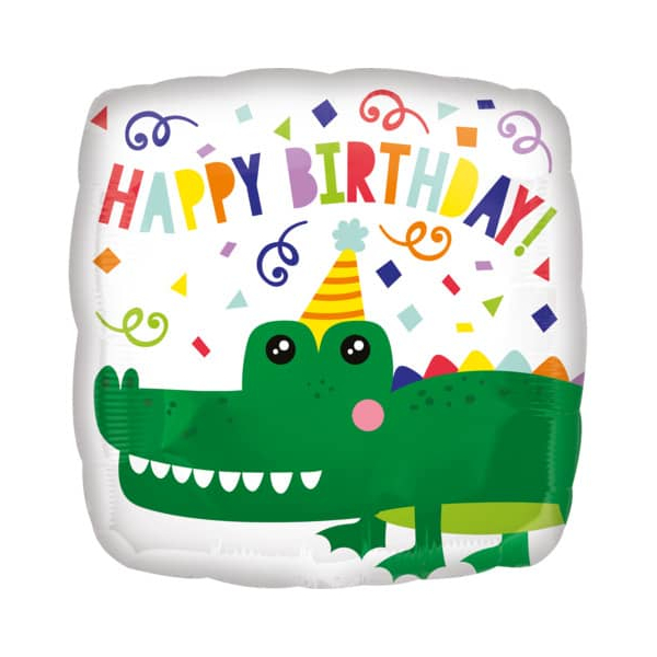 0026635413091 - Folienballon Happy Birthday Kroko 0026635413091 AMSCAN 4130901