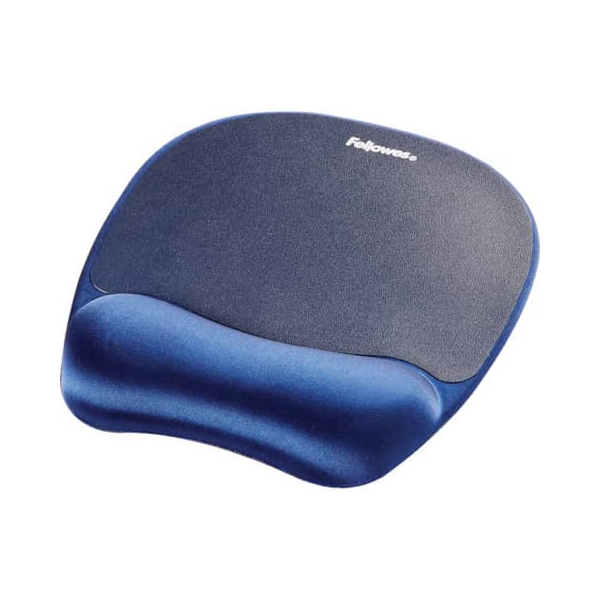 0043859497829 - Handgelenkauflage mit Mauspad Memory Foam - 196 x 20 x 230 mm Textil saphir 0043859497829 FELLOWES