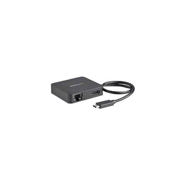 0065030868266 - StarTechcom USB-C Multiport Adapter - Tragbares USB-C 4k HDMI Minidock - Gigabit Ethernet USB 30 Hub (1x USB-A 1x USB-C) - USB Typ-C Multiport Adapter - Thunderbolt 3 kompatibel (DKT30CHD) - Dockingstation - USB-C   Thunderbolt 3 - HDMI - GigE