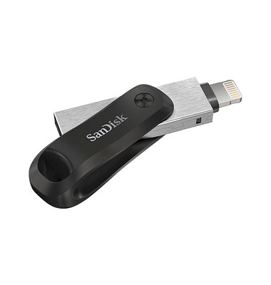 SanDisk USB-Stick iXpand Go schwarz, silber 64 GB