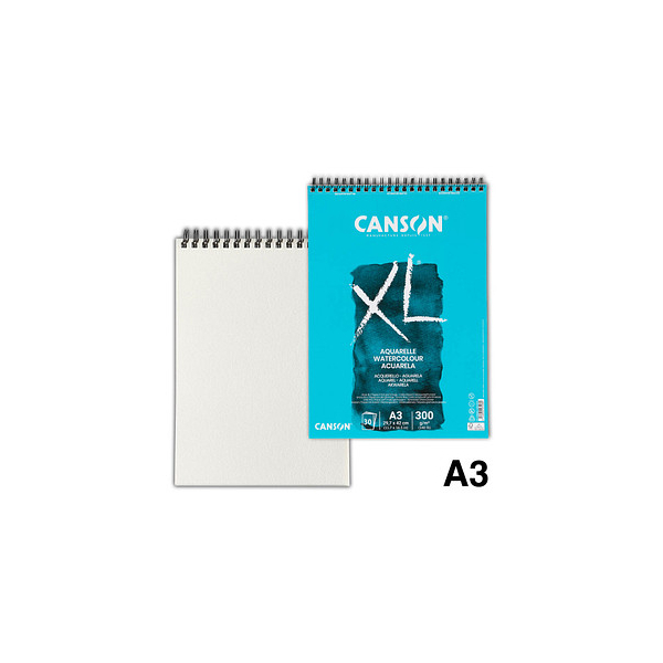 3148950074980 - canson Aquarellblöcke AquarellblockXL A3 300g DIN A3 30 Blatt