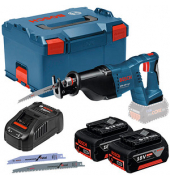 BOSCH GSA 18 V-LI Professional Akku-Säbelsäge 18,0 V, mit 2 Akkus