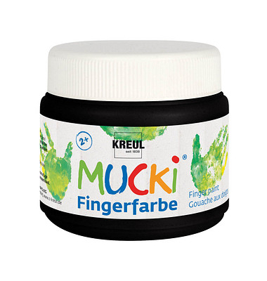 MUCKI Fingerfarbe schwarz