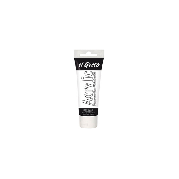 4000798283018 - El Greco Acrylic Tube titanweiß 75 ml Künstlerfarben - Kreul