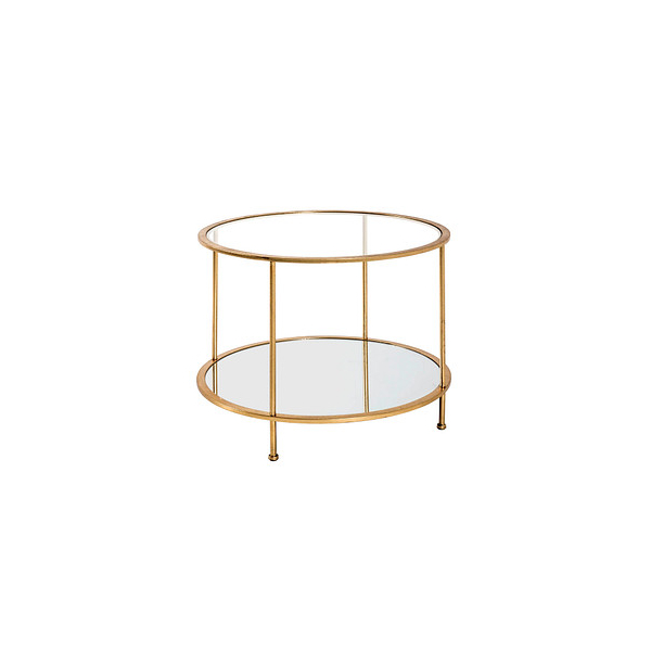 4001070202888 - Beistelltisch Glas gold 600 x 600 x 450 cm 4001070202888 HAKU Möbel