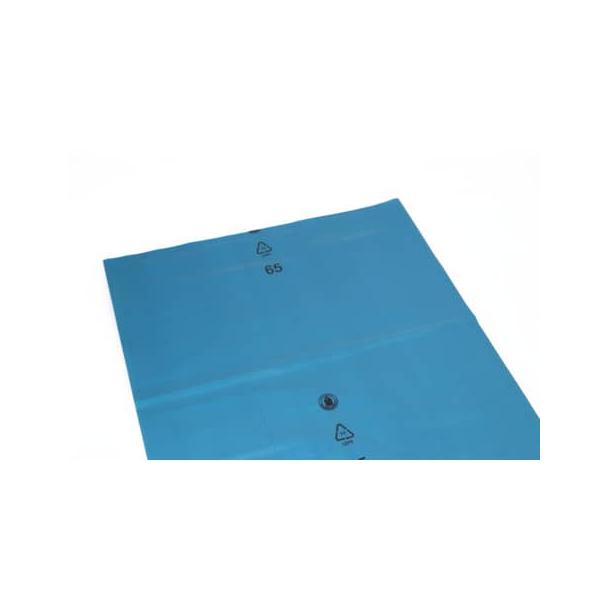 4001553201025 - DEISS LDPE Abfallsäcke 240 Liter lose in blau 2050 g Rolle T80 Seitenfaltensack aus Recycling-LDPE Maße (B+B x L x S) 800+400 x 1200 x 005 mm 1 Karton = 200 Stück