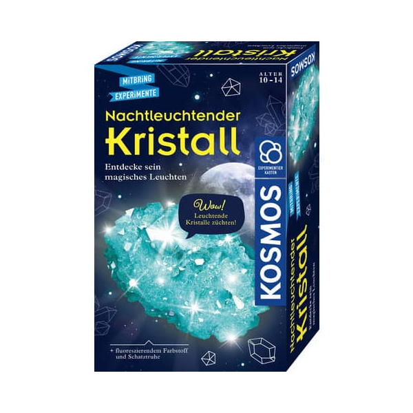 4002051658007 - Experimentierkasten Nachtleuchtender Kristall mehrfarbig 4002051658007 KOSMOS