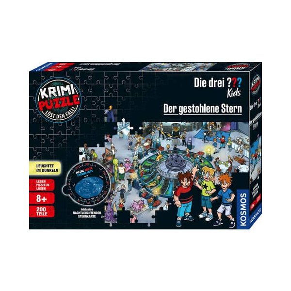 4002051682200 - KOSMOS Krimipuzzle Die drei ??? Kids Der gestohlene Stern (200 T) Puzzle Mehrfarbig