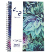 Notizbuch Blossom - A5, liniert, 48 Blatt, Register A-Z