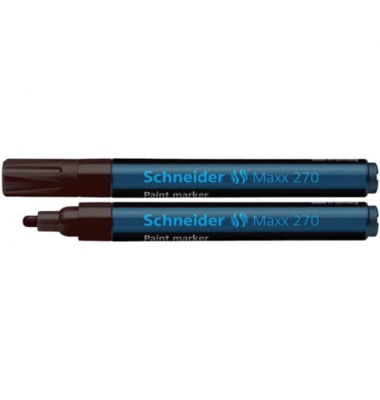 Lackmarker Maxx 270, 127007, Stift, braun, 1-3mm Rundspitze