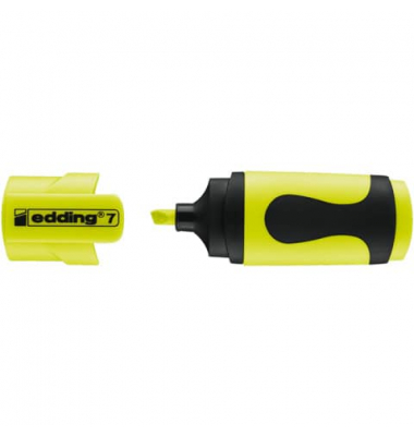 Textmarker 7 mini highlighter, 4-7-10065, gelb, 1-3mm Keilspitze