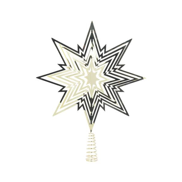 4004942178274 - Home affaire Christbaumspitze Weihnachtsdeko Christbaumschmuck aus Metall Höhe 30 cm goldfarben