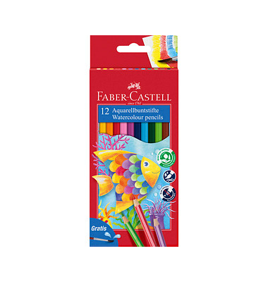 FABER-CASTELL KINDER-AQUARELL Aquarellstifte farbsortiert