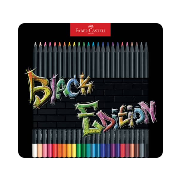 4005401164258 - FABER-CASTELL Black Edition Buntstifte farbsortiert 24 St