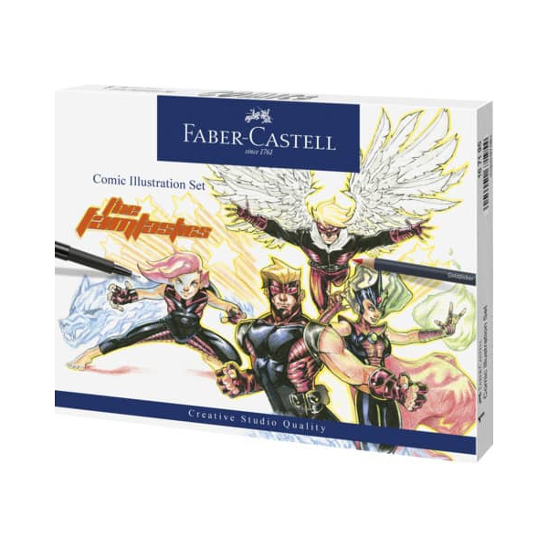 4005401671954 - FABER-CASTELL Tuschestift PITT artist pen 15er Etui Comic