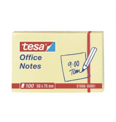 Haftnotizen 57656-00001-05, Office Notes, 50x75mm, gelb