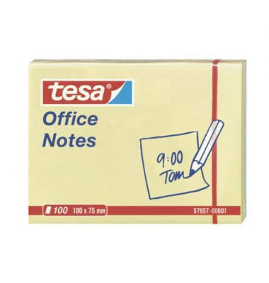 Haftnotizen 57657-00001-05, Office Notes, 100x75mm, gelb