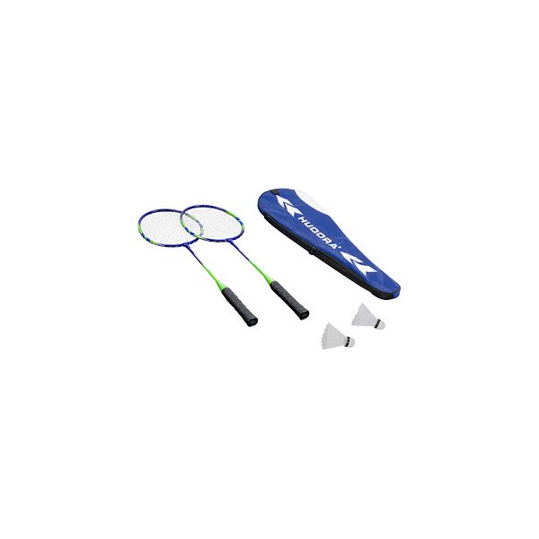 4005998715185 - HUDORA® Badminton-Set Winner blau grün schwarz