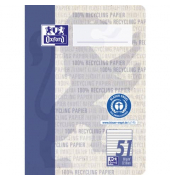 Oktavheft 400159445 Recycling, Lineatur 51 / liniert, A6, 90g, blau, 32 Blatt / 64 Seiten