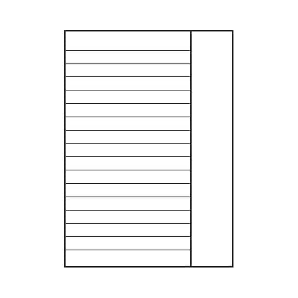 4006144595682 - Kanzleipapier 100050435 A4 A5 9mm liniert weißer Rand rechts weiß 4006144595682 Landre