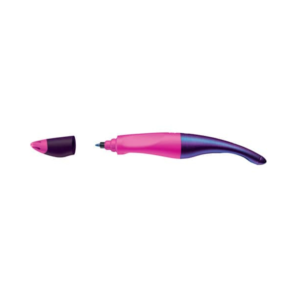 4006381568791 - Ergonomischer Tintenroller für Rechtshänder - EASYoriginal Holograph Edition in magenta -  Einzelstift - Schreibfarbe blau (lösc