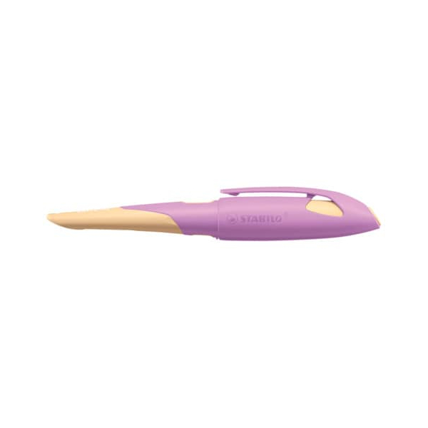 4006381568869 - Ergonomischer Schulfüller für Linkshänder mit Standard-Feder M - EASYbirdy Pastel Edition in soft pink apricot - Einzelstift - i