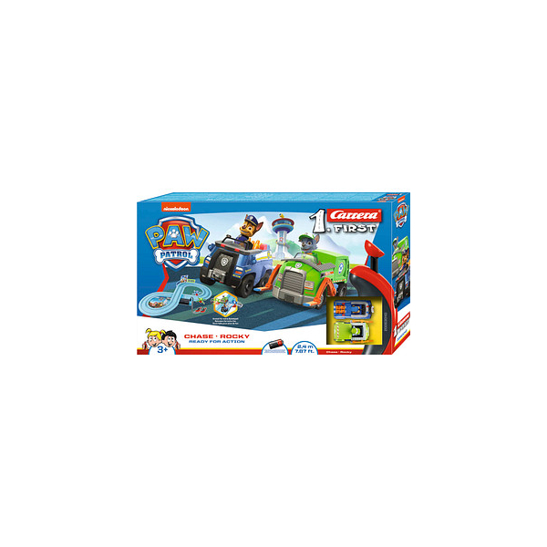 4007486630406 - First PAW PATROL - Ready for Action Autorennbahn 4007486630406 Carrera