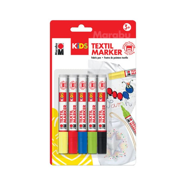 4007751605283 - Stoffmalstift Kids Set - 5 Stück sortiert 4007751605283 MARABU 