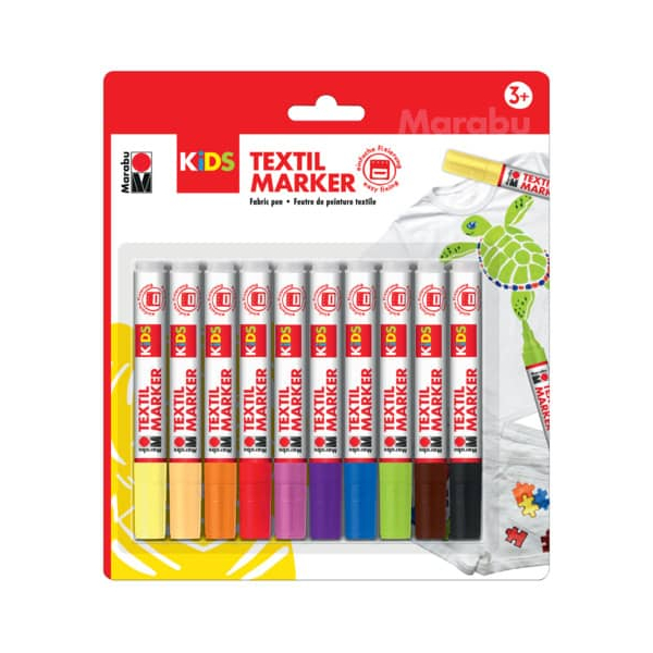 4007751605306 - Stoffmalstift Kids Set - 10 Stück sortiert 4007751605306 MARABU