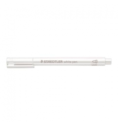 Lackmarker Metallic pen, 8323-0, Stift, weiß metallic, 1-2mm Rundspitze