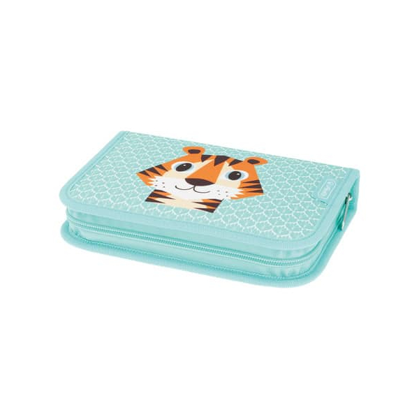 4008110285474 - Schüleretui 31-teilig Cute Animals Tiger Polyester BxHxT 205x3