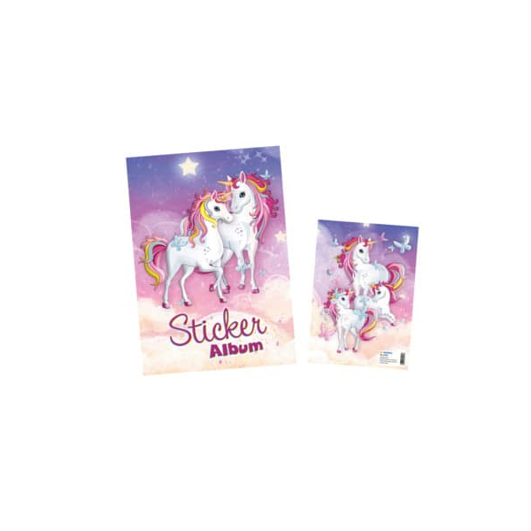 4008705154253 - HERMA Stickeralbum Einhorn Best Friends DIN A5 16 Seiten beschichtetes Spezialpapier Sticker imm wieder - 1 Stück (15425)