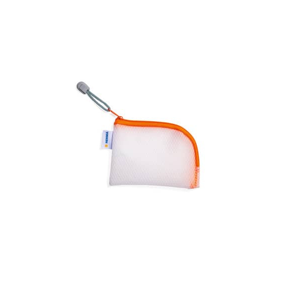 4008705202534 - Reißverschlusstasche A7 14x10cm orange 4008705202534 HERMA 20253