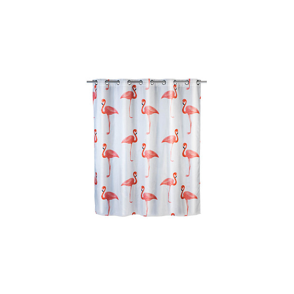 4008838155738 - Anti-Schimmel Duschvorhang Flamingo Flex Polyester 180 x 200cm waschbar - Wenko