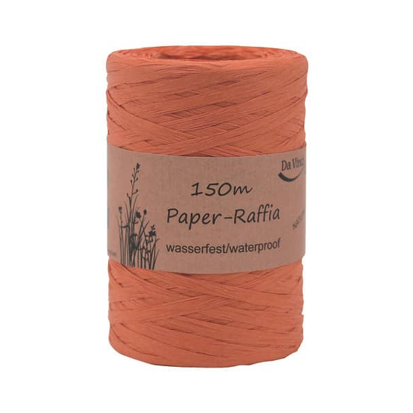 4008953570508 - Bast Raffia - 7 mm x 150 m orange matt 4008953570508 150 Meter