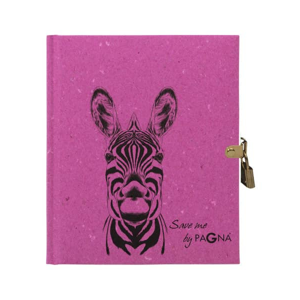 4009212060358 - Tagebuch Zebra blanko Save me pink 4009212060358 PAGNA 20254-34