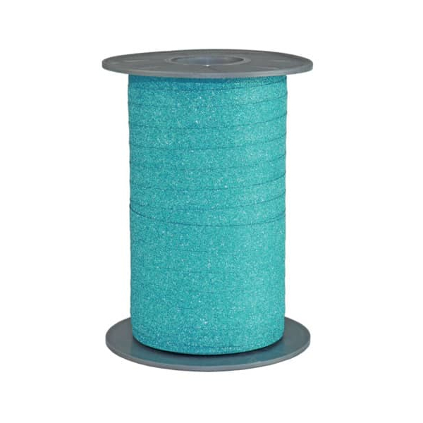 4009236144973 -  Ringelband 185 09-612 Glitter 10mm x mittelblau 4009236144973 Head 100 Meter