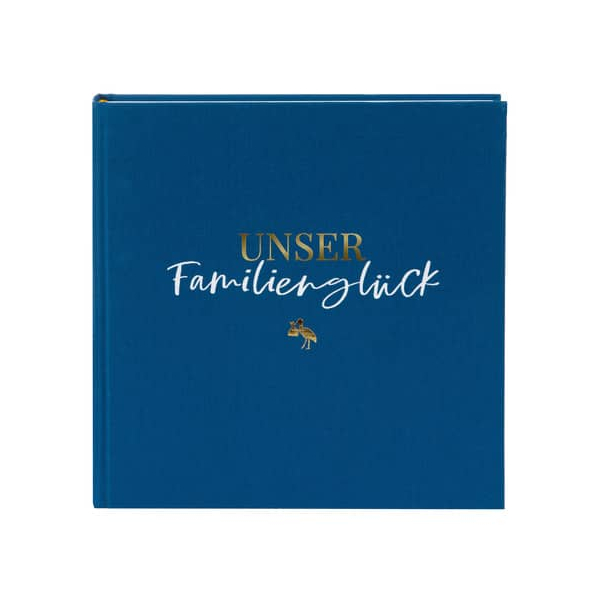 4009835276174 - Fotobuch Linum 20 Familienglück blau 4009835276174 GOLDBUCH